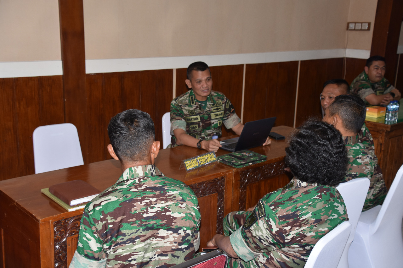 Korem 073/Makutarama Terima Kunjungan Tim Pengawasan Current Audit Itjenad TA. 2022